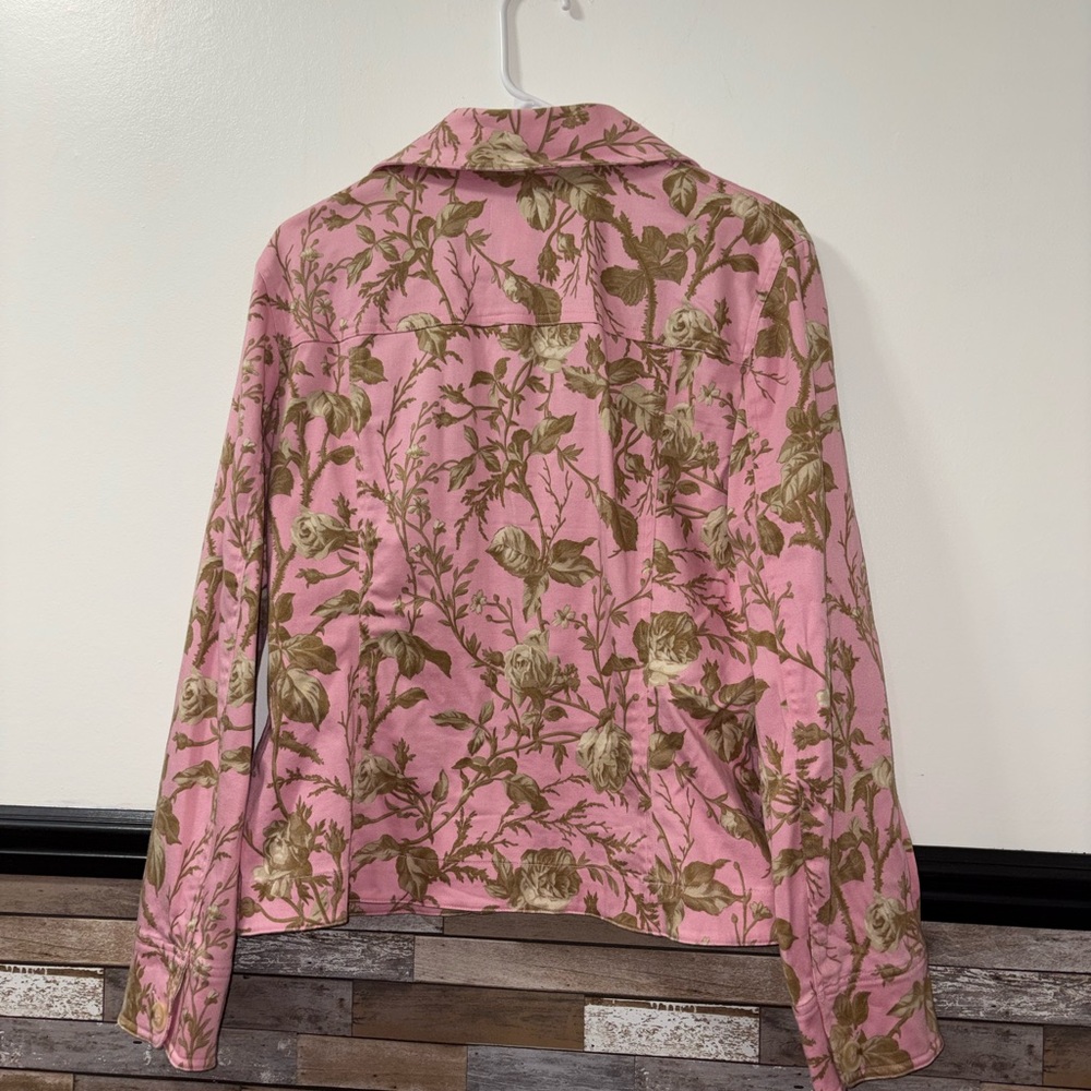 Liz Claiborne Villager Stretch Button Front Canvas Jacket Size XL - Picture 4 of 5